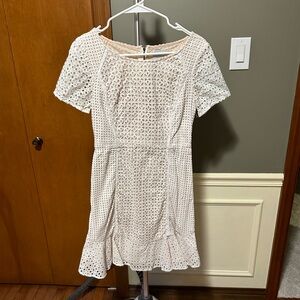 White eyelet dress